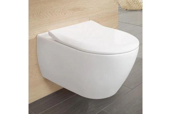 Комплект Унитаз подвесной Villeroy & Boch Subway 2.0 5614R201 alpin + Система инсталляции для унитазов Geberit Duofix Delta 458.124.21.1 3 в 1 с кнопкой смыва + Шумоизоляционная панель для инсталляции Geberit 156.050.00.1, цвет белый, бачок 3/6 л