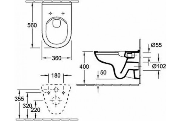 Комплект система инсталляции для унитазов Grohe Rapid SL 38721001 + Унитаз подвесной Villeroy & Boch O'Novo 5660HR01 alpin, безободковый + кнопка хром Skate Air, бачок 3/6 л