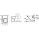 Комплект Система инсталляции для унитазов Geberit Duofix Sigma 12 Plattenbau 111.362.00.5 + Кнопка смыва Geberit Sigma 01 115.770.21.5 хром + Крышка-сиденье Villeroy & Boch Subway 9M55 S101 с микролифтом, петли хром + Унитаз подвесной Villeroy, цвет белый
