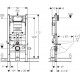 Комплект Система инсталляции для унитазов Geberit Duofix Sigma 12 Plattenbau 111.362.00.5 + Кнопка смыва Geberit Sigma 01 115.770.21.5 хром + Крышка-сиденье Villeroy & Boch Subway 9M55 S101 с микролифтом, петли хром + Унитаз подвесной Villeroy, цвет белый