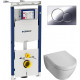 Комплект Система инсталляции для унитазов Geberit Duofix Sigma 12 Plattenbau 111.362.00.5 + Унитаз подвесной Villeroy & Boch Subway 2.0 5600 1001 alpin + Кнопка смыва Geberit Sigma 01 115.770.21.5 хром + Крышка-сиденье Villeroy & Boch Subway 2 цвет белый,