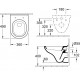Комплект Система инсталляции для унитазов Villeroy & Boch 9224 6100 + Унитаз подвесной Villeroy & Boch O Novo 5688 H1 01 alpin, с микролифтом + Кнопка смыва Villeroy & Boch Viconnect 9224 9061 хром, цвет белый, бачок 3/6 л