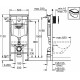 Комплект Система инсталляции для унитазов Grohe Rapid SL 38750001 4 в 1 с кнопкой смыва + Унитаз подвесной Villeroy & Boch O'Novo 5660 H101 alpin, цвет белый,  в современном стиле
