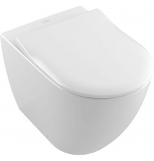 Унитаз приставной Villeroy & Boch Subway 2.0 альпийский белый овальный, антивсплеск, 37x56 см