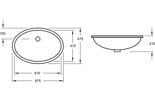 Раковина Villeroy & Boch Evana 61440001 альпийский белый овальная,  в современном стиле