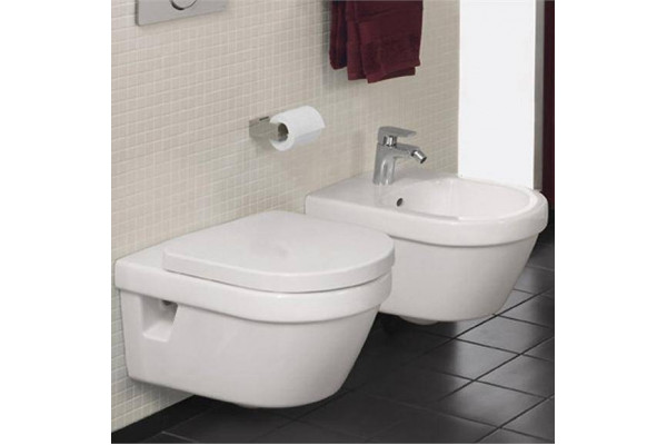 Унитаз подвесной Villeroy & Boch Omnia Architectura alpin, с микролифтом, белый, овальный, 37x53 см