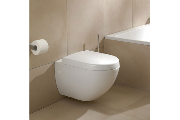 Унитаз подвесной Villeroy & Boch Subway Plus 6600 10R1 alpin белый, овальный, 37x56 см