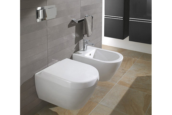 Унитаз подвесной Villeroy & Boch Subway Plus 6600 10R1 alpin белый, овальный, 37x56 см