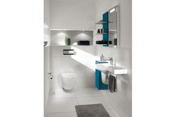 Унитаз подвесной Villeroy & Boch Subway Plus 6600 10R1 alpin белый, овальный, 37x56 см