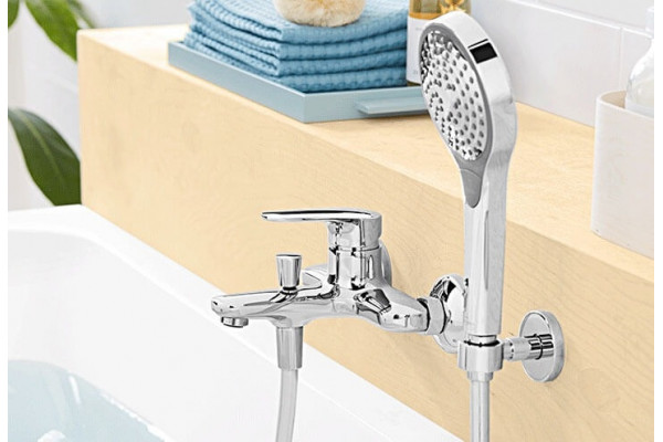 Смеситель Villeroy & Boch O.novo start TVT10550111061 для ванны с душем, однорычажный, хром