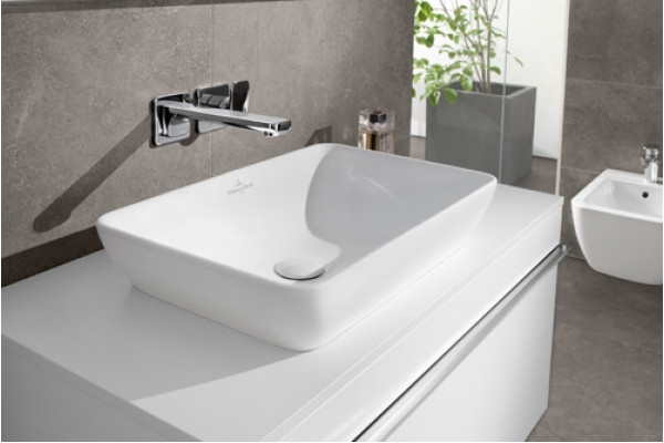 Раковина Villeroy & Boch Artis alpin цвет белый, на столешницу, прямоугольная
