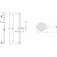 Душевой гарнитур Villeroy & Boch Embrace Plus TVS1086000361 хром, штанга 69 см