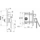 Смеситель Villeroy & Boch Classic TVS10135300061 для ванны с душем, однорычажный, хром