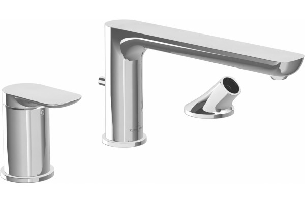 Смеситель Villeroy & Boch O.novo TVT10400200061 на борт ванны, без душевой лейки, однорычажный, хром
