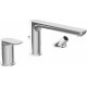 Смеситель Villeroy & Boch O.novo TVT10400200061 на борт ванны, без душевой лейки, однорычажный, хром