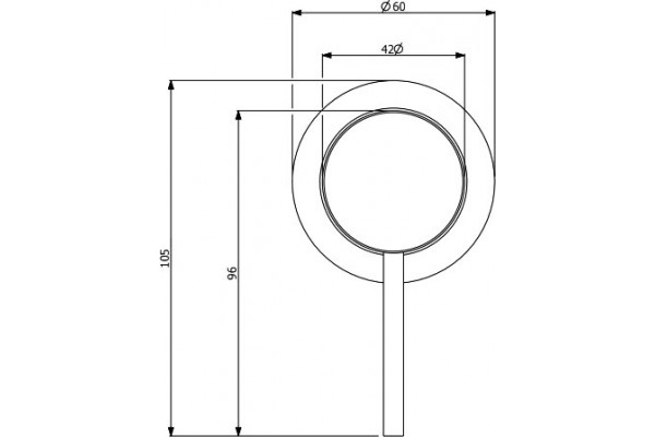 Смеситель Villeroy & Boch Dawn TVW10619A15361 для раковины однорычажный, хром