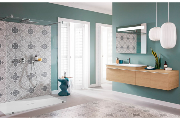 Кронштейн для верхнего душа Villeroy & Boch TVC00045453061 хром, штанга 5.8 см