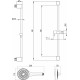 Душевой гарнитур Villeroy & Boch Embrace TVS1086000161 хром, штанга 69 см