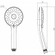 Душевая лейка Villeroy & Boch TVS00000800061 хром, штанга 25 см