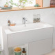 Мебельная раковина Villeroy & Boch Finion 4164A0R2 star white, ceramicplus, с переливом, прямоугольная, цвет белый