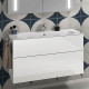 Мебельная раковина Villeroy & Boch Finion 4164A0R2 star white, ceramicplus, с переливом, прямоугольная, цвет белый