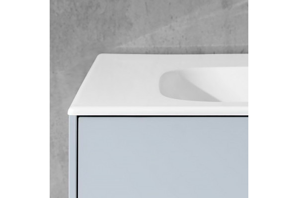 Мебельная раковина Villeroy & Boch Finion 4164A0R2 star white, ceramicplus, с переливом, прямоугольная, цвет белый