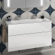 Мебельная раковина Villeroy & Boch Finion 4164A1RW stone white, ceramicplus, без перелива, прямоугольная, цвет белый