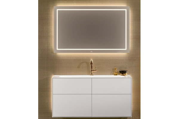 Мебельная раковина Villeroy & Boch Finion 4164A2R2 star white, ceramicplus, без перелива, прямоугольная, цвет белый