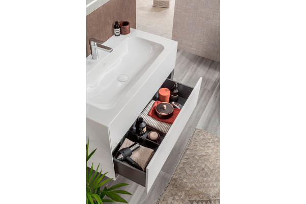 Мебельная раковина Villeroy & Boch Finion 4164A2R2 star white, ceramicplus, без перелива, прямоугольная, цвет белый