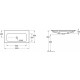 Мебельная раковина Villeroy & Boch Finion 4164A3RW stone white, ceramicplus, без перелива, прямоугольная, цвет белый