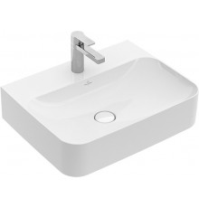 Раковина Villeroy & Boch Finion 41686CRW stone white, ceramicplus, со скрытым переливом, прямоугольная, цвет белый