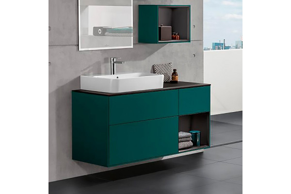 Раковина Villeroy & Boch Finion 41686GRW stone white, ceramicplus, с переливом, прямоугольная, цвет белый