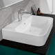 Раковина Villeroy & Boch Finion 41686GRW stone white, ceramicplus, с переливом, прямоугольная, цвет белый