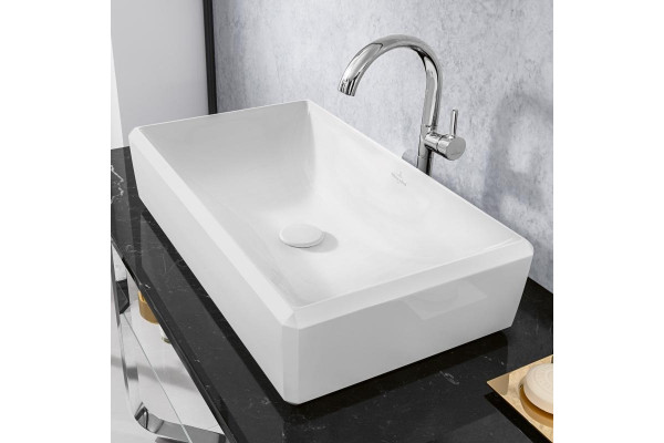 Раковина Villeroy & Boch Antheus 4A1065R1 alpin, ceramicplus, без перелива, прямоугольная, цвет белый