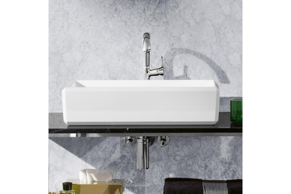 Раковина Villeroy & Boch Antheus 4A1065RW stone white, ceramicplus, без перелива, прямоугольная, цвет белый