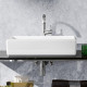Раковина Villeroy & Boch Antheus 4A1065RW stone white, ceramicplus, без перелива, прямоугольная, цвет белый
