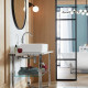 Раковина Villeroy & Boch Antheus 4A1065RW stone white, ceramicplus, без перелива, прямоугольная, цвет белый