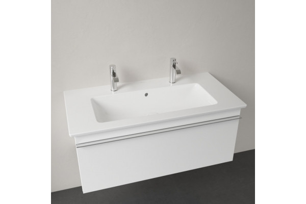 Мебельная раковина Villeroy & Boch Venticello 4104AKR1 альпийский белый ceramic plus прямоугольная,  в современном стиле