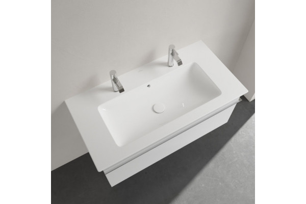 Мебельная раковина Villeroy & Boch Venticello 4104AKR1 альпийский белый ceramic plus прямоугольная,  в современном стиле