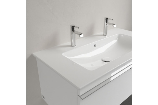 Мебельная раковина Villeroy & Boch Venticello 4104AKR1 альпийский белый ceramic plus прямоугольная,  в современном стиле