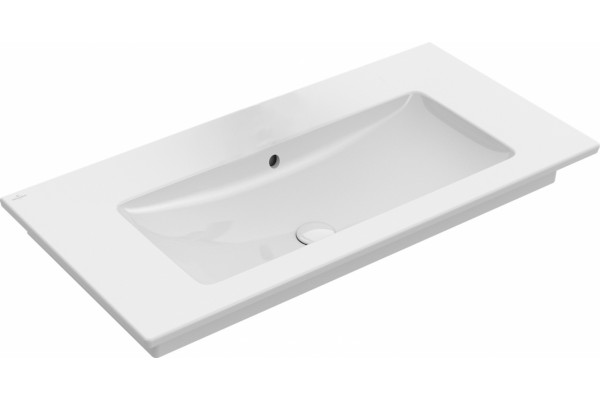 Мебельная раковина Villeroy & Boch Venticello 4104AJR1 без отверстия для смесителя, альпийский белый ceramic plus, прямоугольная