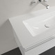 Мебельная раковина Villeroy & Boch Venticello 4104AJRW без отверстия для смесителя, stone white ceramic plus, прямоугольная, цвет белый