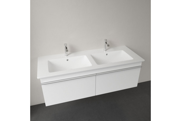 Мебельная раковина Villeroy & Boch Venticello 130 см, альпийский белый ceramic plus, прямоугольная