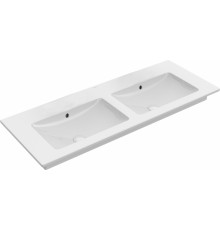 Мебельная раковина Villeroy & Boch Venticello 130 см, без отверстия для смесителя, альпийский белый ceramic plus, прямоугольная