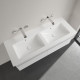 Мебельная раковина Villeroy & Boch Venticello 130 см, без отверстия для смесителя, альпийский белый ceramic plus, прямоугольная