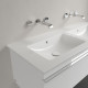 Мебельная раковина Villeroy & Boch Venticello 130 см, без отверстия для смесителя, альпийский белый ceramic plus, прямоугольная