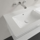 Мебельная раковина Villeroy & Boch Venticello 130 см, без отверстия для смесителя, альпийский белый ceramic plus, прямоугольная