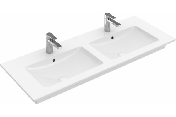 Мебельная раковина Villeroy & Boch Venticello 130 см, stone white ceramic plus, прямоугольная, цвет белый
