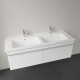 Мебельная раковина Villeroy & Boch Venticello 130 см, stone white ceramic plus, прямоугольная, цвет белый