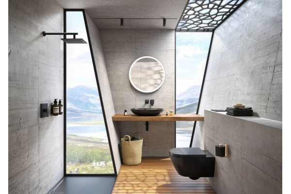 Кнопка смыва Villeroy & Boch Viconnect 922490AN black matt механическая,  в современном стиле